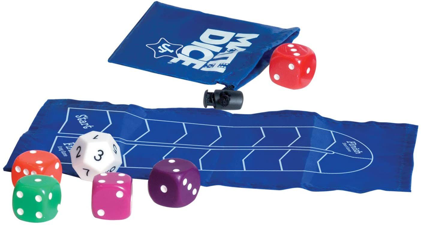Contents of Math dice junior game from Think fun