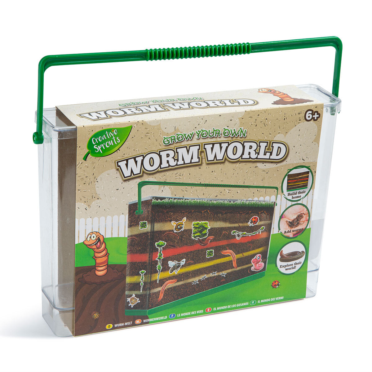 Creative Sprouts - creative fun with grow you own worm world , kids discover and explorer the world of science