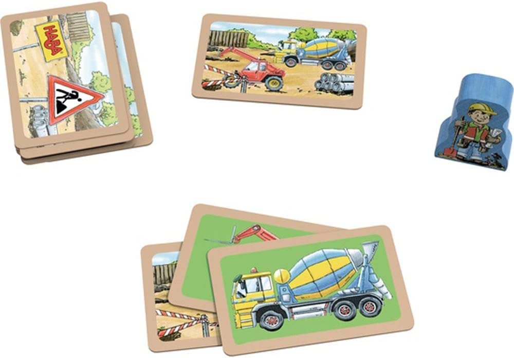 Cards from the Haba Caution game - wooden games