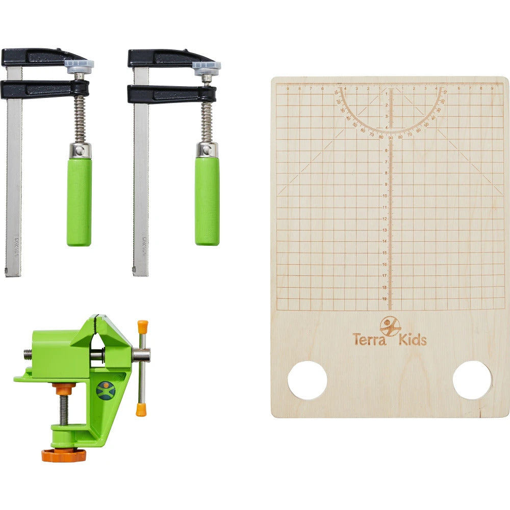 HABA - Contents of Terra kids vise & clamps
