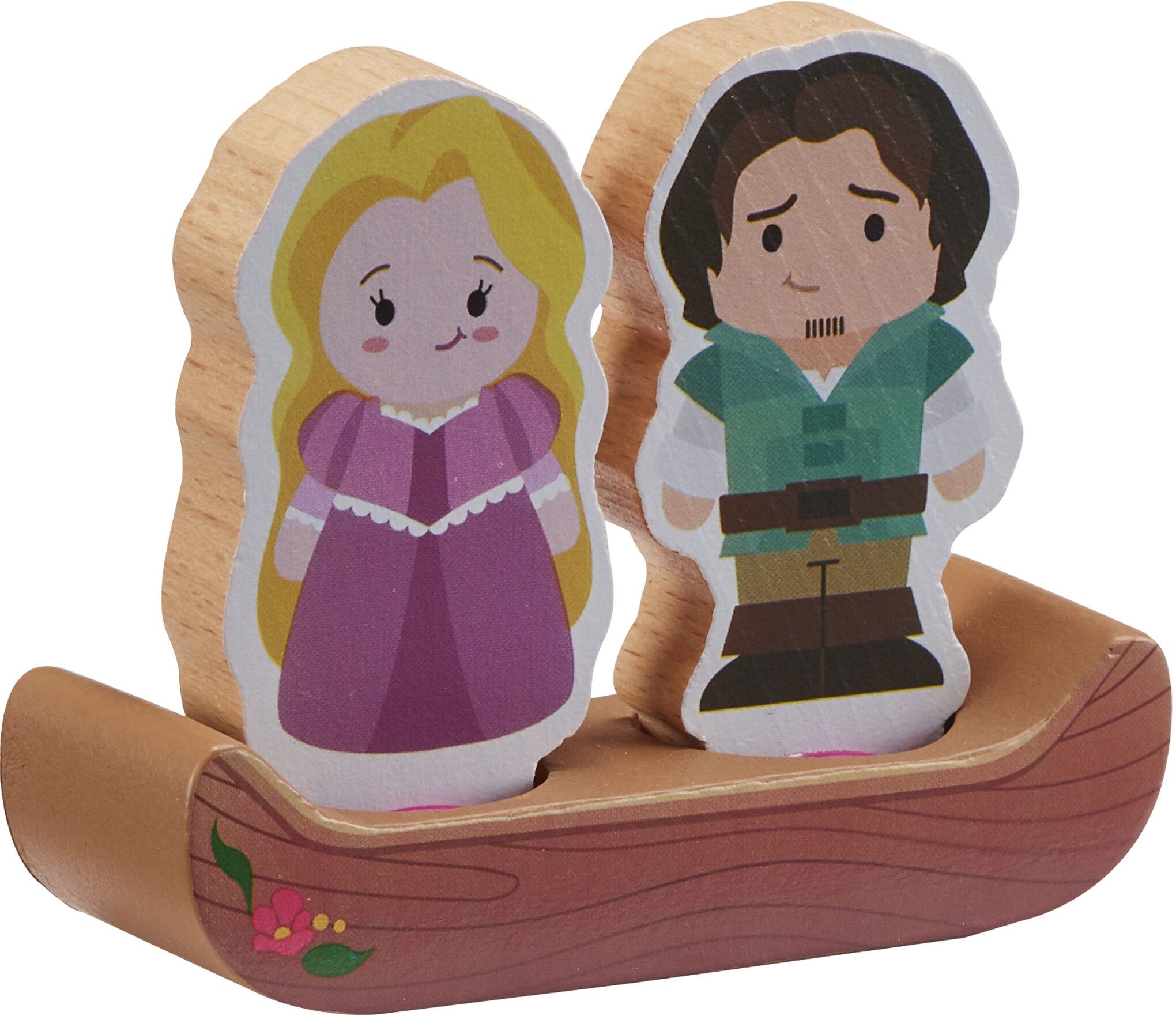 characters from rapunzel wooden figure set - disney princess toys - wooden disney figure set