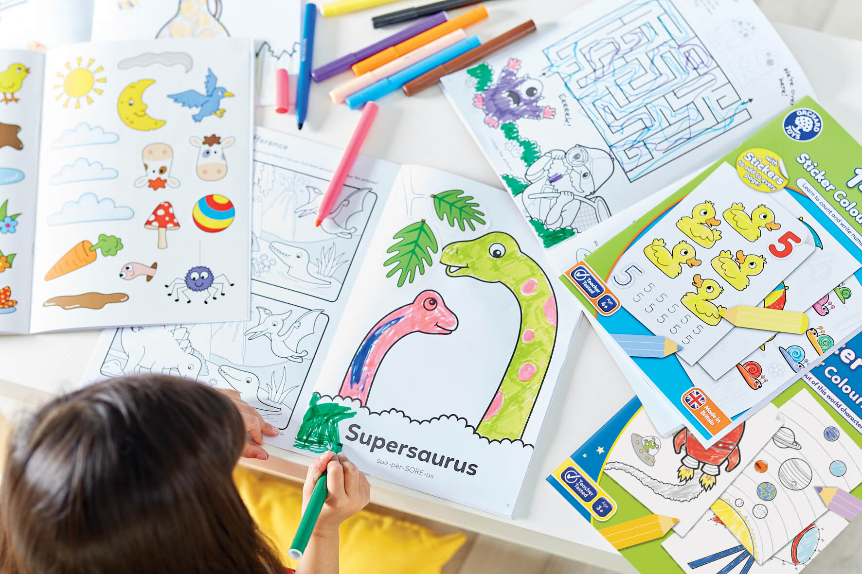 children coloring book - orchard toys - farmyard coloring book