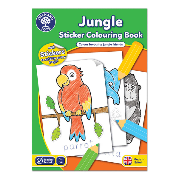 Orchard toys - enhance the art and craft creativity with jungle colouring book.