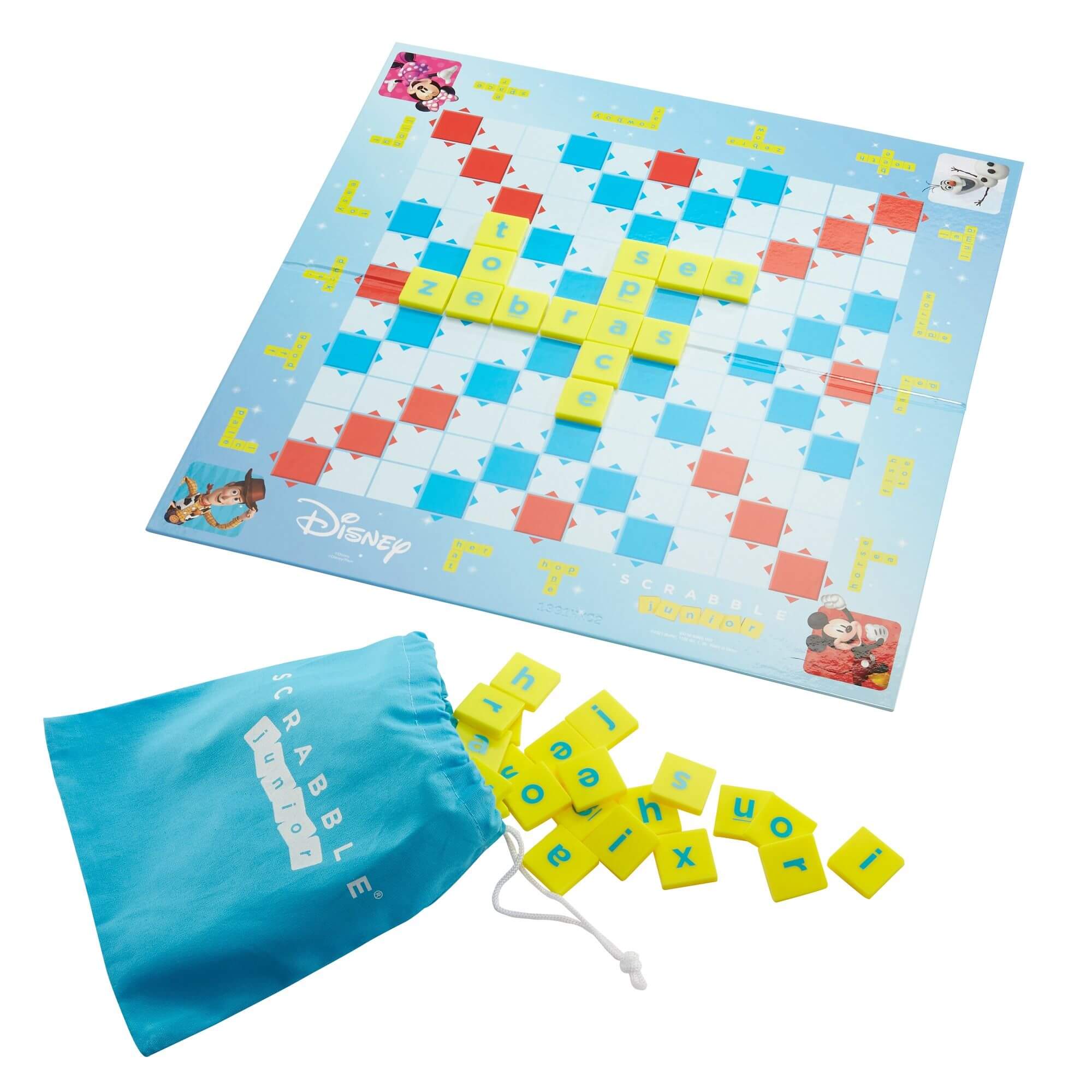 Junior Scrabble - Disney characters edition - board games for fun and learning for kids