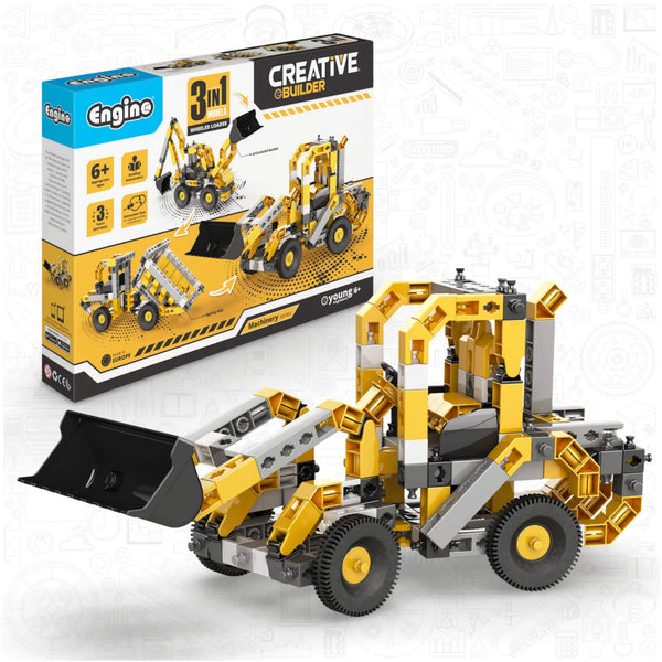 Discovery and exploration with wheeled loader model set - Stem construction kit - Engino