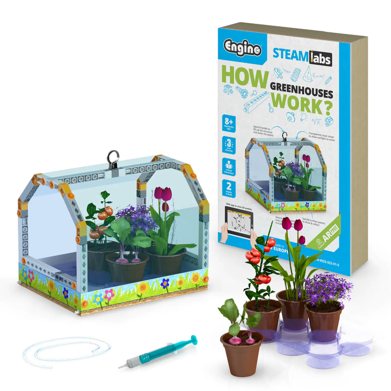 working of engino greenhouses stem kit