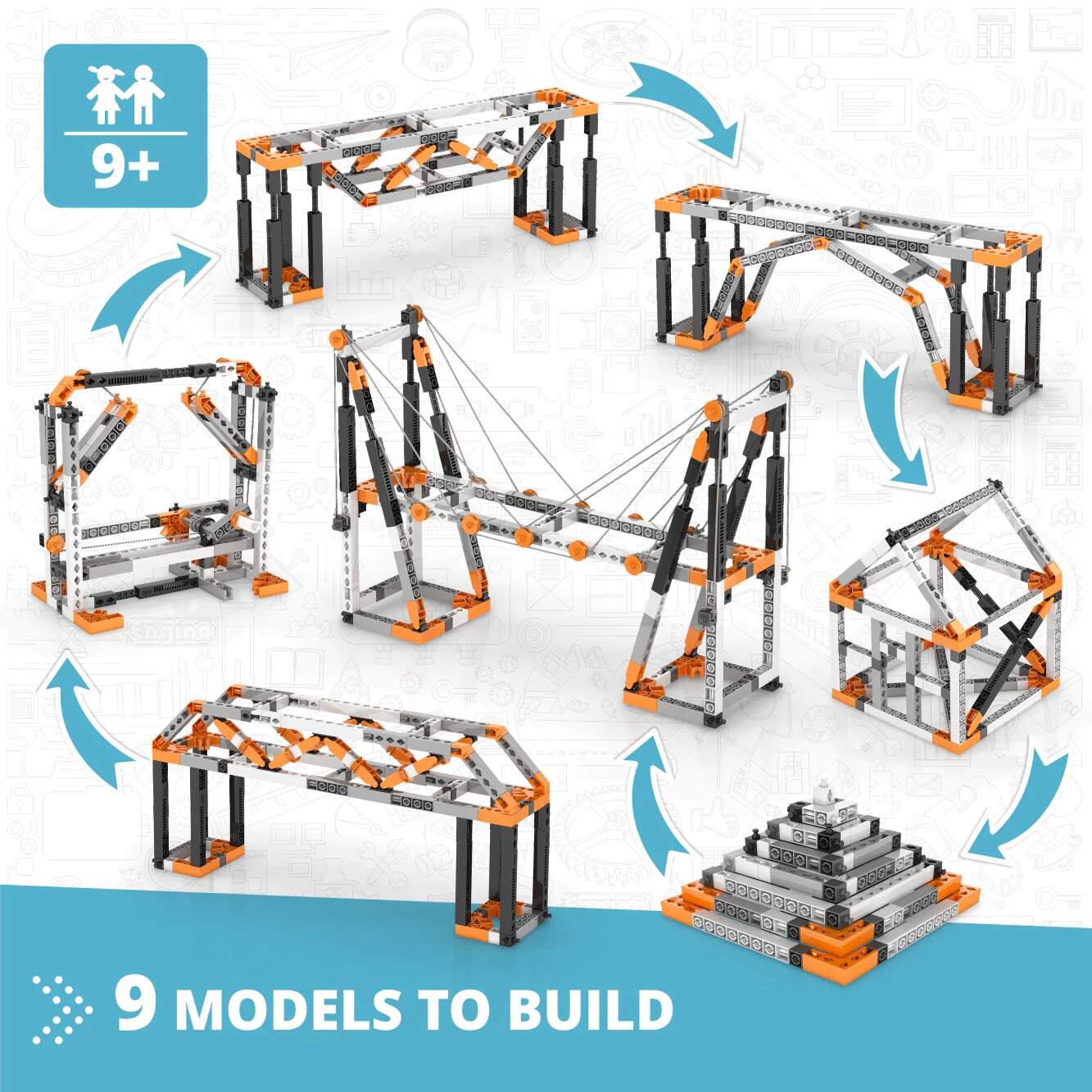 Building & bridges - STEM construction kit - Engino toys