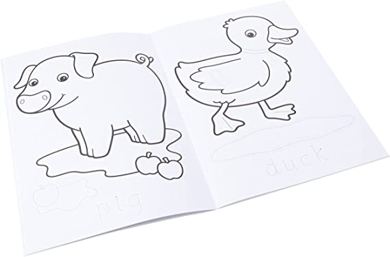 farmyard coloring book - orchard toys - develop skills