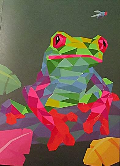 frog image with Kaleidoscope Sticker Mosaics - Neon Nature