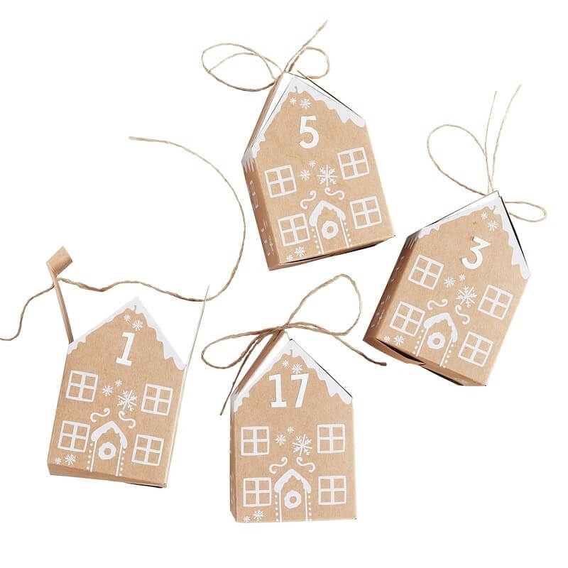 gingerbread advent boxes - christmas toys
