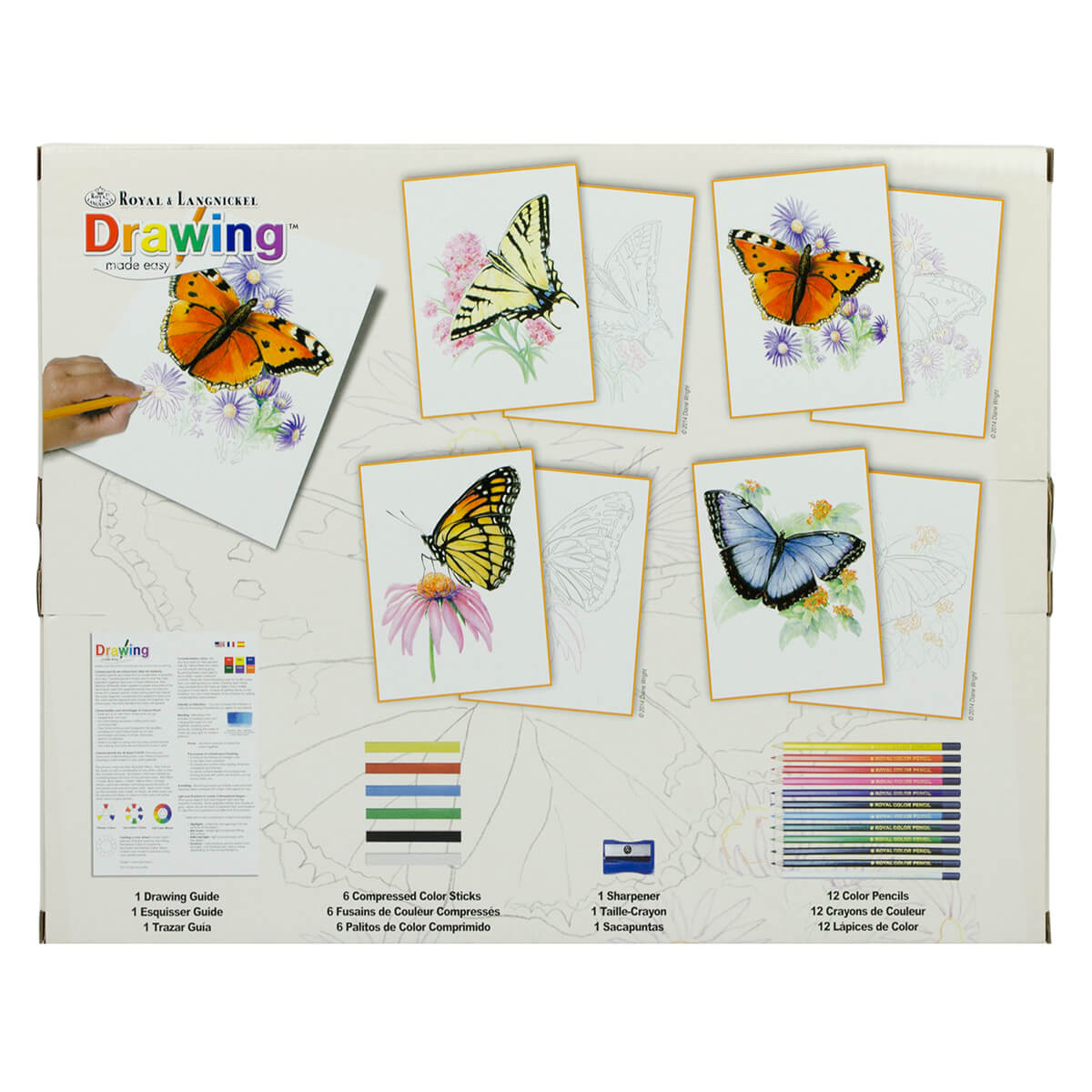 Drawing Activity set for kids - Butterflies - Royal Brush