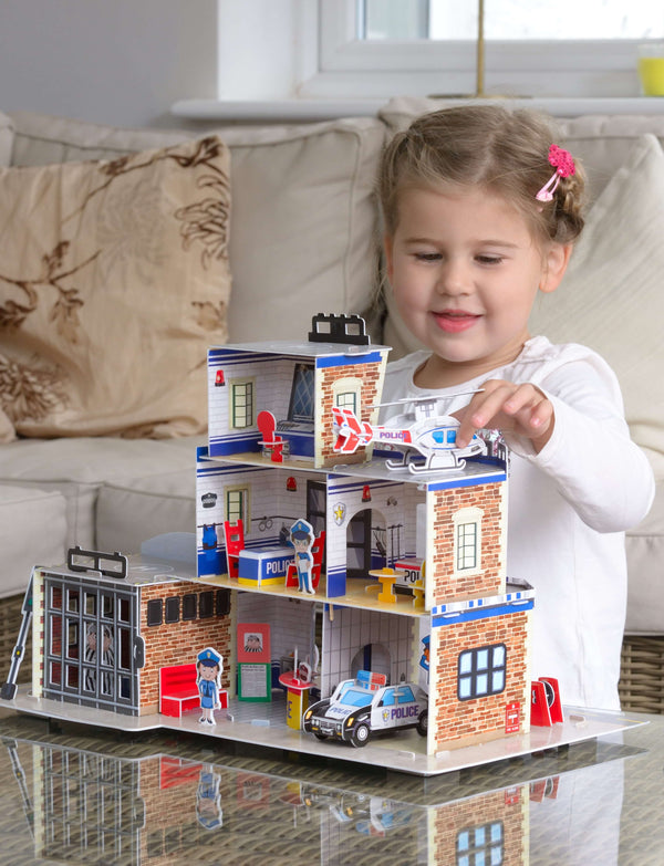 3D police station from Fiesta Crafts - construction toys - The Toy Room