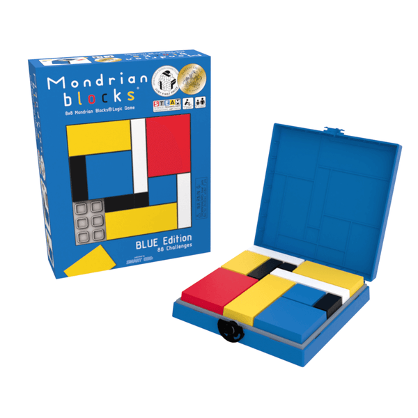  blocks game for kids - Mondrian Blue