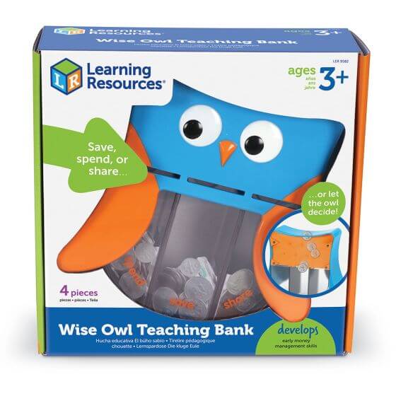 learning resources toys - wise owl teaching bank - educational toys