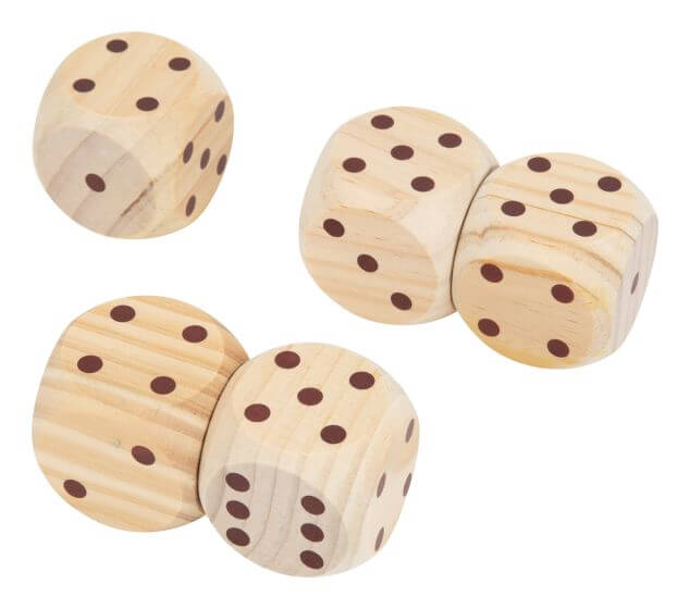 Wooden Yard Dice - Tooky Toys - shop wooden toys at the toy room