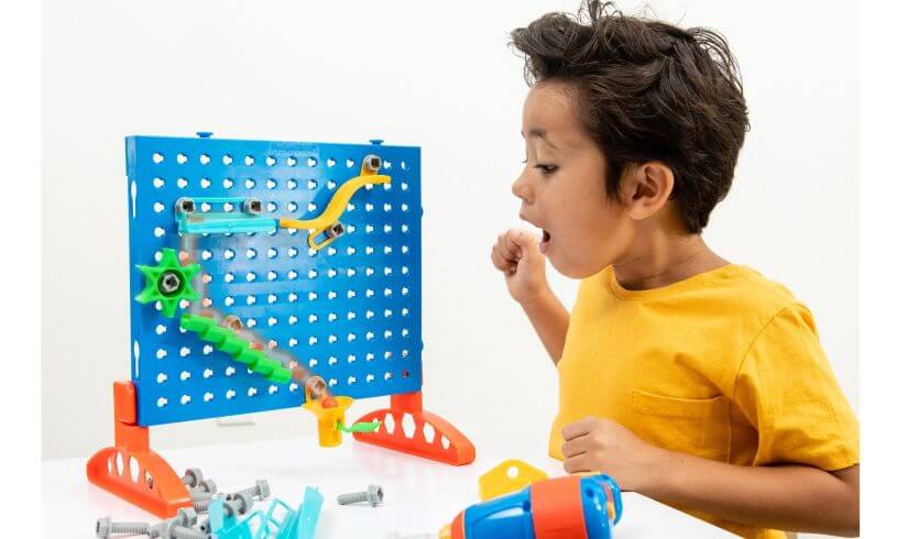 Learning Resources Toys - Construction set to improve critical thinking in child - design and drill construction set