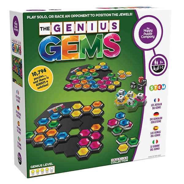 Problem solving game for kids - Genius gems - Happy Puzzle