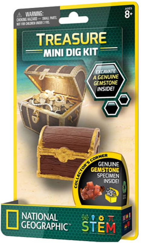 Stem Toys - National Geographic Mini Dig kit - Treasure Mini Dig Kit