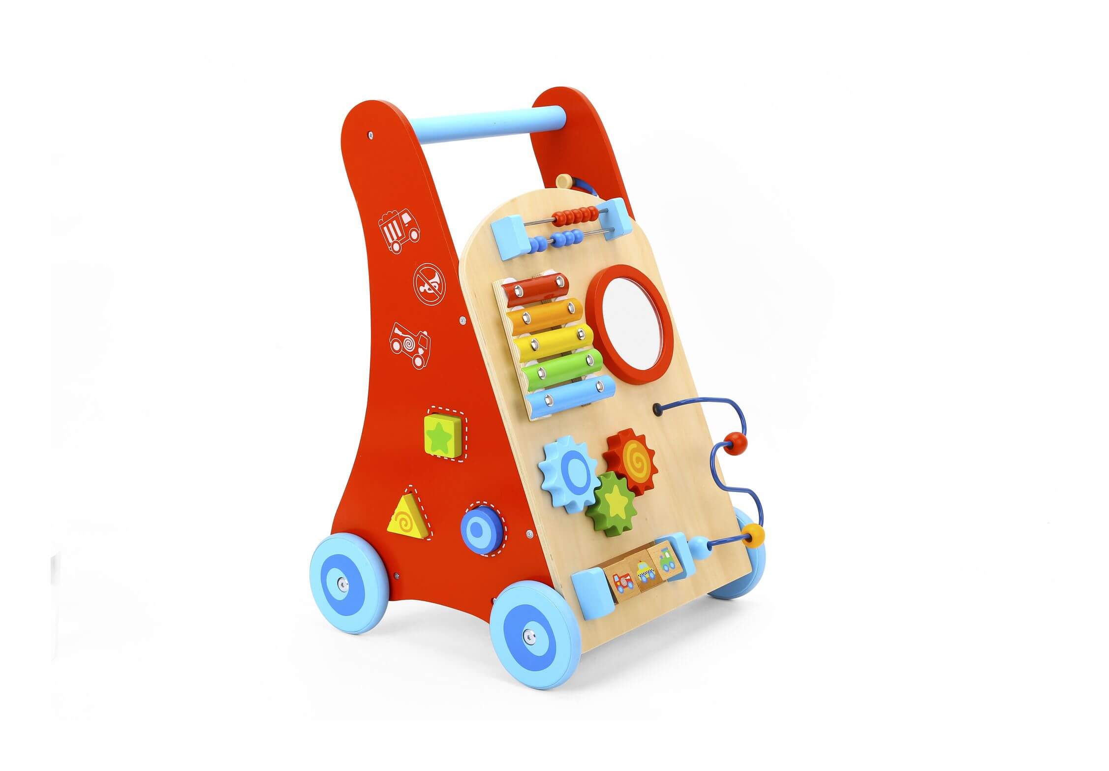wooden baby walker - Tooky toys - early development wooden playsets