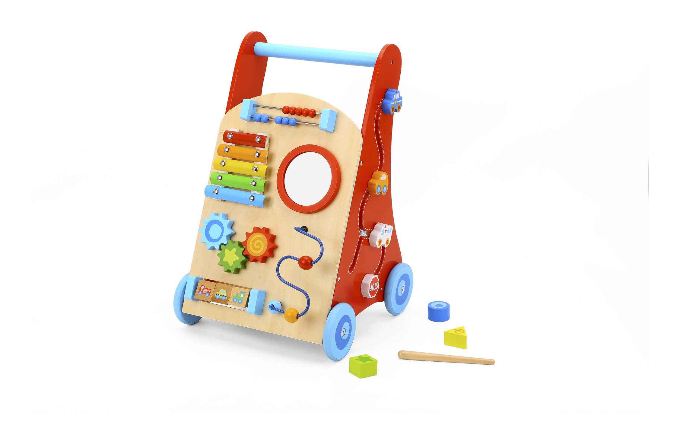 wooden walker for toddlers - tooky toys - shop wooden playsets